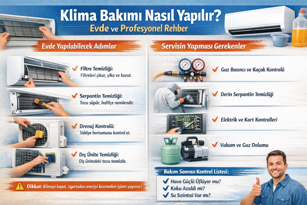 Klima Bakımı Nasıl Yapılır?