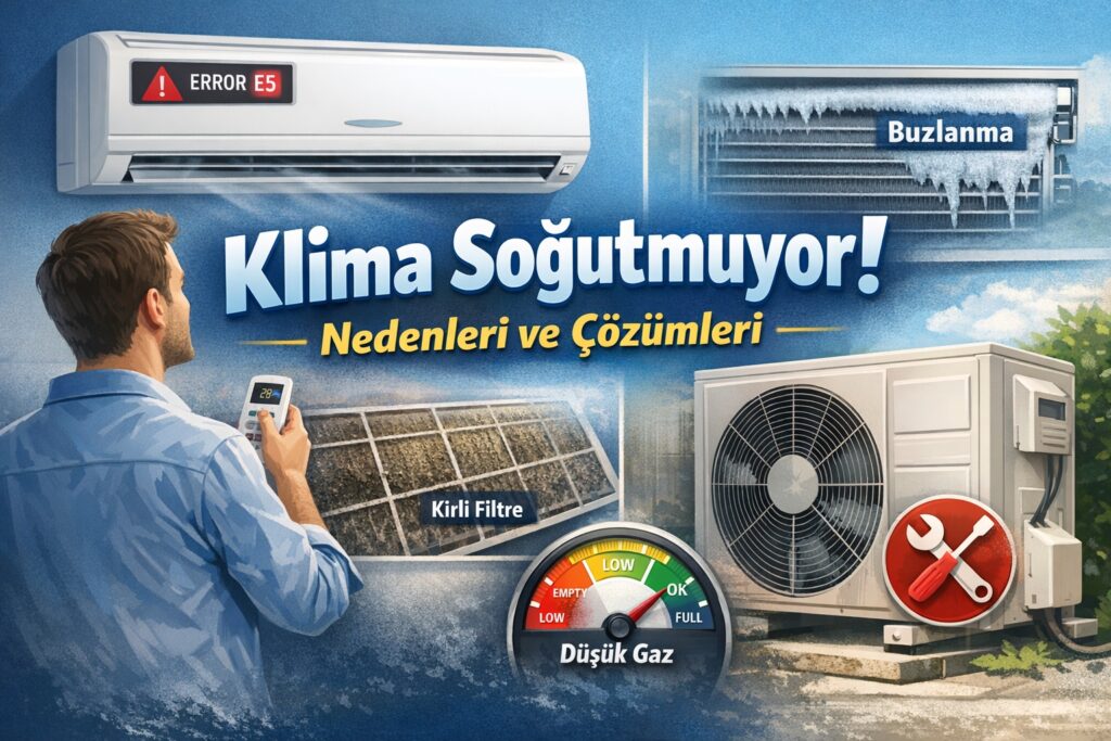 Klima Soğutmuyor: Nedenleri, Kontrol Adımları ve Kalıcı Çözüm Yolları