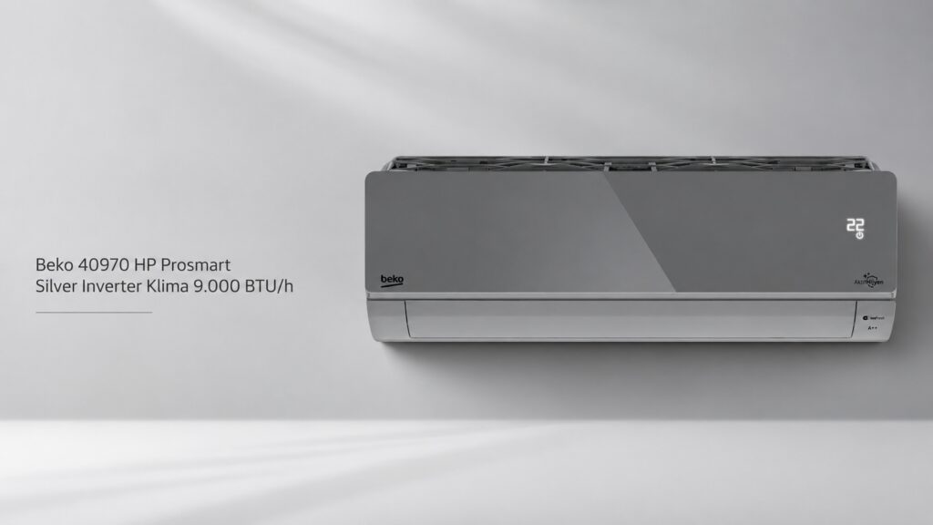 Beko 40970 HP Prosmart Silver Inverter Klima 9.000 BTU/h