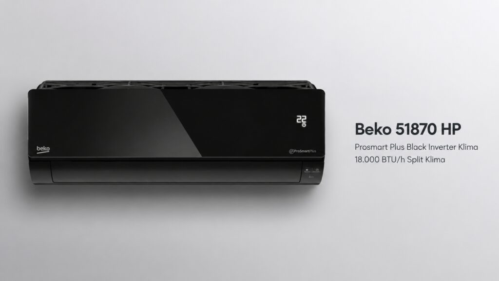 Beko 51870 HP Prosmart Plus Black Inverter Klima 18.000 BTU/h Split Klima