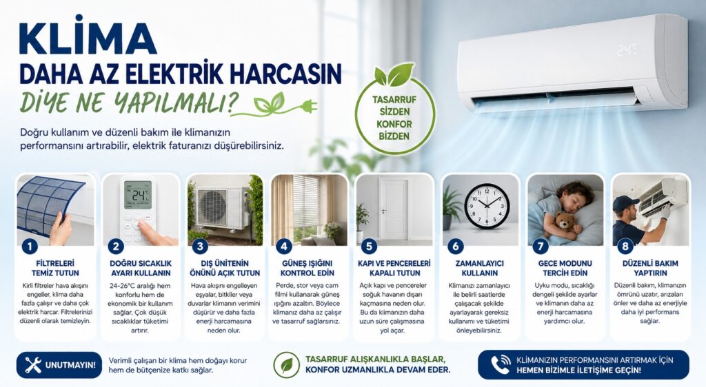Klima Elektrik Faturasını Yükseltiyorsa Ne Yapmalısınız?