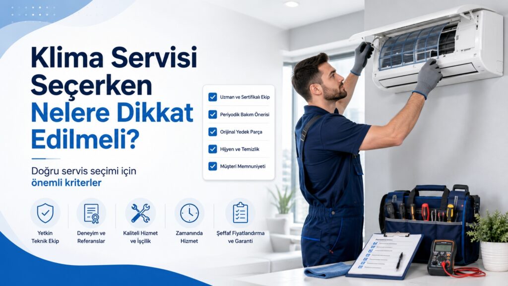 Klima Servisi Seçerken Nelere Dikkat Edilmeli?